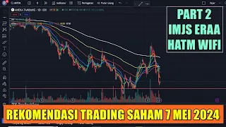 PART 2 Rekomendasi Swing trading Scalping saham hari Selasa 7 Mei 2024 - IMJS ERAA HATM WIFI