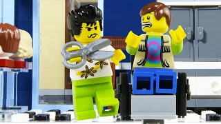 Billy's Haircut Disaster STOP MOTION LEGO Hairdresser Fail | Billy Bricks | Wildbrain Superheroes