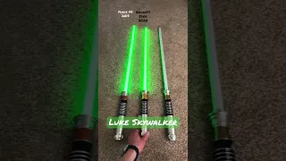 Luke Skywalker Force FX Elite Lightsaber VS Disney