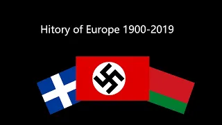 History of europe 1900-2019