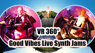 Good Vibes Live Synth Jams in VR 360° (Roland SE-02, JD-Xi, Oberheim OB-1, ARP 2600, Microbrute)