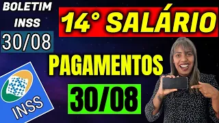 ✔️PREPARE SE! 14° SALÁRIO INSS + PAGAMENTOS LIBERADOS 30 08