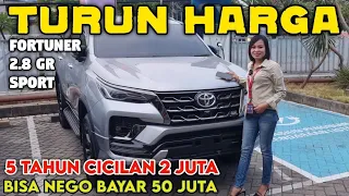 MAKIN MURAH TURUN HARGA TOYOTA FORTUNER 2.8 GR SPORT 2024 BARU 55 JUTA ⁉️ PROMO MOBIL 50 JUTA