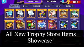 All New Limited Time Christmas Trophy Store Items Showcase! - Bloons TD 6