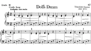 Piano Pieces for Children Grade 3 No.5 Oesten Doll's Dream (P.67) Sheet Music