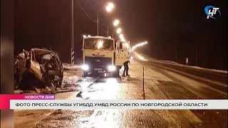 На трассе «Россия» в Валдайском районе в столкновении с двумя грузовиками погиб водитель легковушки