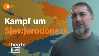 Unter Dauerbeschuss: Gouverneur der Region Luhansk im Interview I ZDFheute live