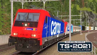 SBB CARGO | Rollende Landstraße & Entgleisung am Gotthard | TRAIN SIMULATOR 2021 | Gotthardbahn ETCS