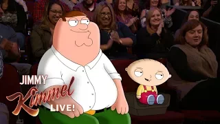 Jimmy Kimmel Talks to Peter & Stewie Griffin from Family Guy