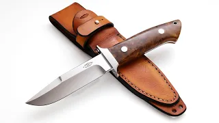No.656 - Chute knife  N690/Stabilized Linden