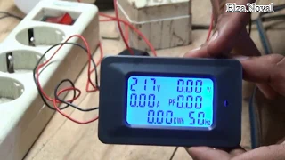 6in1 alat pengukurkomplit volt ampere watt pf kwh dan hz