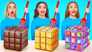 Rico vs Quebrado Desafio De Decoração De Bolos | Situações Engraçadas por Multi DO Challenge