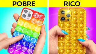 ¡OH, NO, ESTOY QUEBRADO! || Trucos de ricos para hacerse popular con 123 GO! GOLD