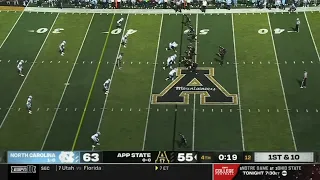 North Carolina vs App State WILD Ending | 2022 College Football