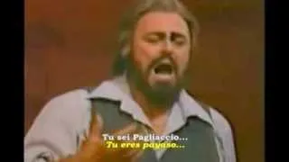 Vesti La Giubba   Pavarotti   Subtítulos Italiano y Español