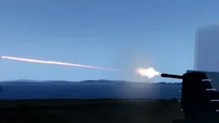 トマホークを撃墜する瞬間 CIWS Phalanx cruise missile BGM-109 Tomahawk