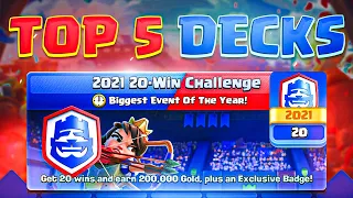 Top 5 Decks for 20 Win Challenge in Clash Royale! Insane Rewards!