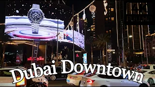 [4K] Downtown Dubai at Night | Dubai Fountain Show | Burj Khalifa Show | Tour Summary | Dubai UAE 🇦🇪