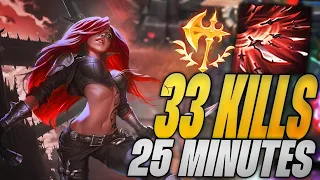 WHEN THEY STEP ON MY 30 KILL KATARINA DAGGER... (INSTANT ONE SHOT)