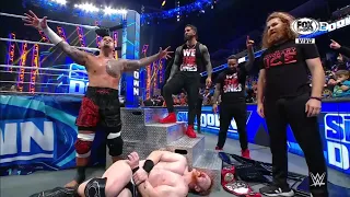 The Usos, Solo Sikoa & Sami Zayn atacan brutalmente a Sheamus - WWE Smackdown 21/10/2022 (Español)