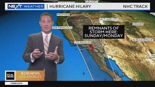 Hurricane Hilary's Path to Southern California