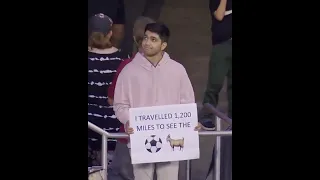 He travelled 1,200 miles to watch Messi, but he was playing in an exhibition match in Argentina 😭