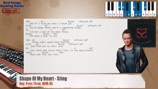 🎹 Shape Of My Heart - Sting Piano Backing Track with chords and lyrics