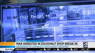 man arrested in donut shop break-in