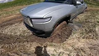 Rivian Stuck In The Mud! Our First EV