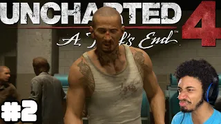 Prison Brawl | Uncharted 4 A Thief's End | Gameplay Walkthrough | Part 2