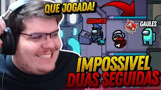 CASIMIRO CRIOU A NOVA JOGADA DE IMPOSTOR MAIS ROUBADA DO AMONG US!! DUAS SEGUIDAS!!!