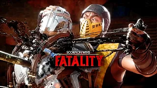 MK11 Scorpion Klassic Performs All Fatalities