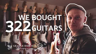 We bought 322 guitars from a guitar collection in Denmark