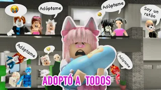 😱ADOPTÓ A TODO EL SERVIDOR EN BROOKHAVEN😆/Roblox