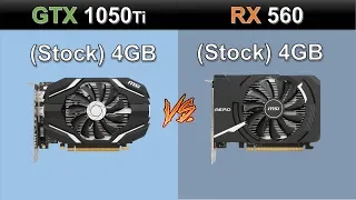 RX 560 4GB Vs  GTX 1050 Ti 4GB Benchmark