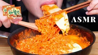 ASMR Eating Sounds | Spicy Cheesy Noodles with Japanese Rice Cakes (Eating Sound) | MAR ASMR