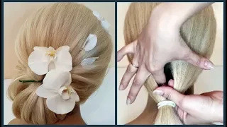 Самая Красивая и Самая Легкая Свадебная прическа.Beautiful and The easiest wedding hairstyle