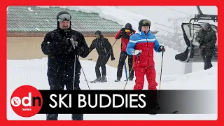 Putin and Lukashenko Bond over Skiing and Snowmobiles at Russian Resort