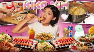 ASMR COOKING & EATING MUKBANG | ASIAN FOOD, KIMBAP, RAMEN, TTEOKBOKKI