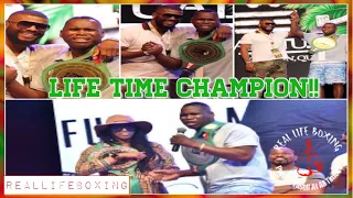 WBC HONORS ADONIS STEVENSON & WIFE CICI WITH LIFETIME CHAMPIONSHIP BELTS 👏🏾👏🏾👏🏾