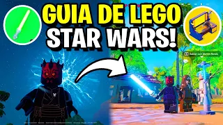 GUIA COMPLETA DE STAR WARS EN LEGO FORTNITE (Sables de luz, Espada laser, Campamento Rebelde y Más)
