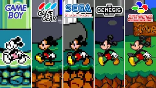 Mickey's Ultimate Challenge (1994) GB vs GG vs SMS vs Genesis vs SNES [Which One is Better?]