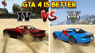 GTA 4 IS REALLY BETTER THAN GTA 5 (GTA 5 VS GTA 4 DETAILS COMPARISON)