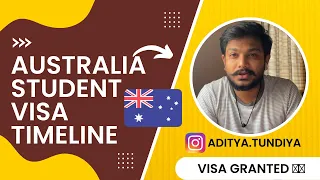 🇦🇺 Australia Student Visa Timeline | USQ | Aditya Tundiya | #visagranted #australia #queensland