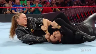 Ronda Rousey ataca a Stephanie McMahon - WWE Raw 09/04/2018 (En Español)