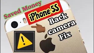 iPhone 5s back camera not working | Solution