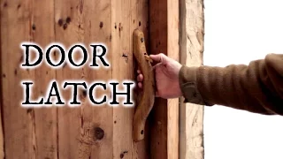 Our timber frame workshop: Door latch