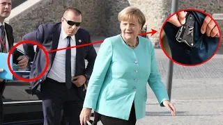 Die geheimen Taktiken von Angela Merkel und ihren Leibwächtern