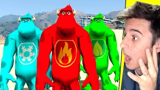 ENCONTREI os SULLEY ELEMENTAIS no GTA 5 ! ( GTA V Mods )