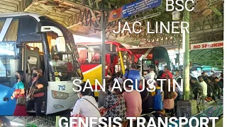 bsc,san agustin,jac liner,genesis transports bus update.pasay terminal